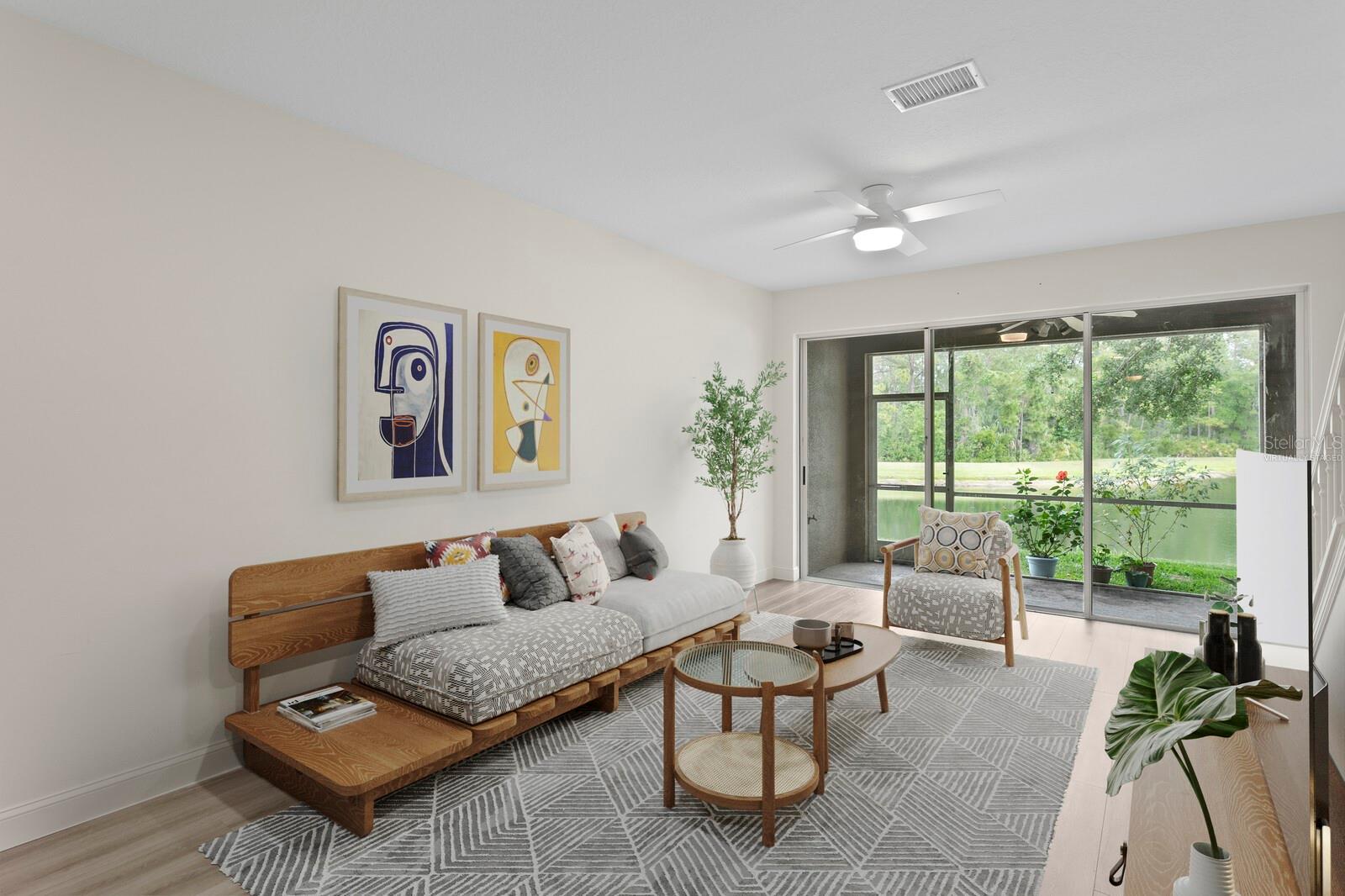 Virtually Staged Room