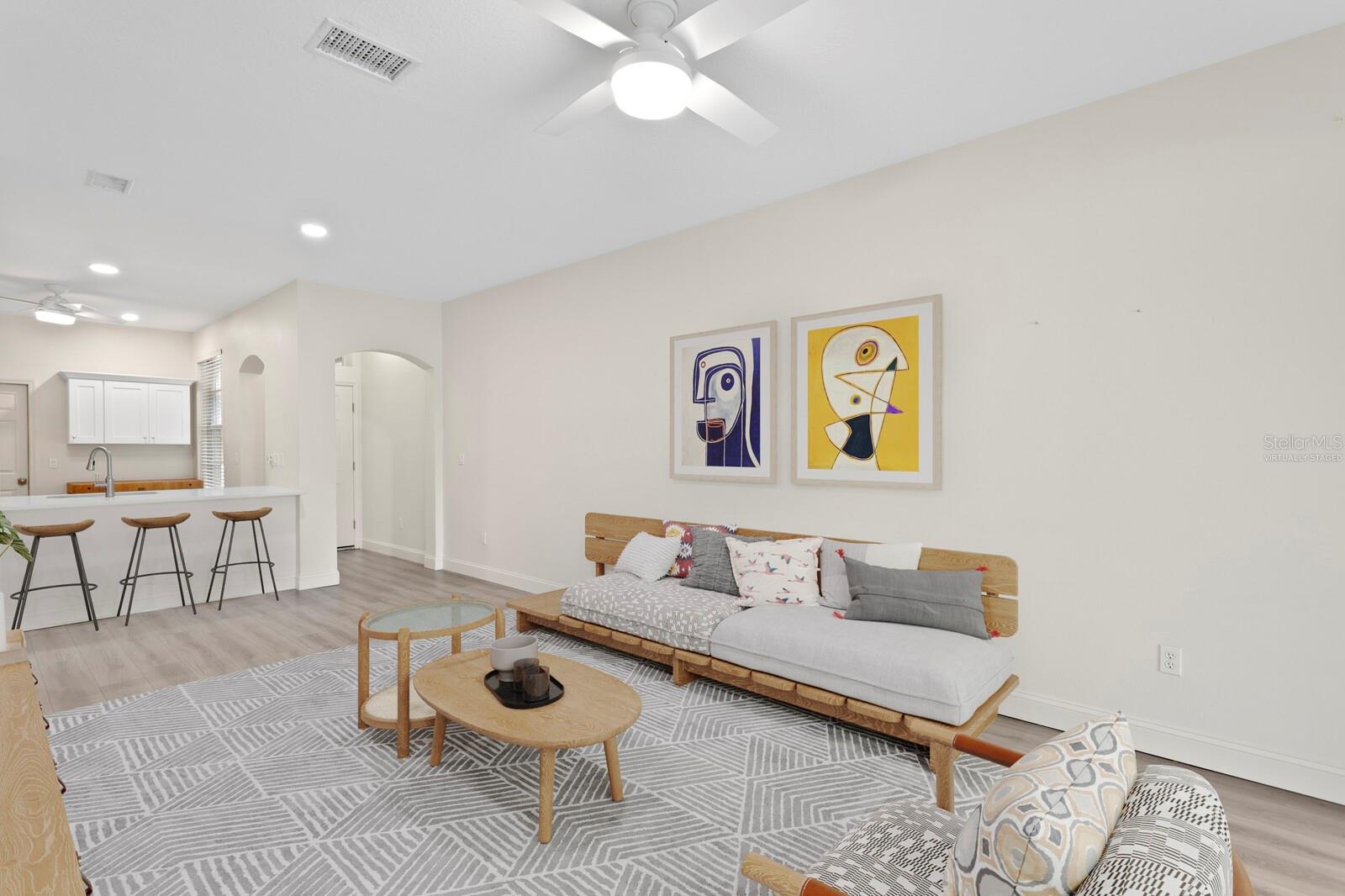 Virtually Staged Room