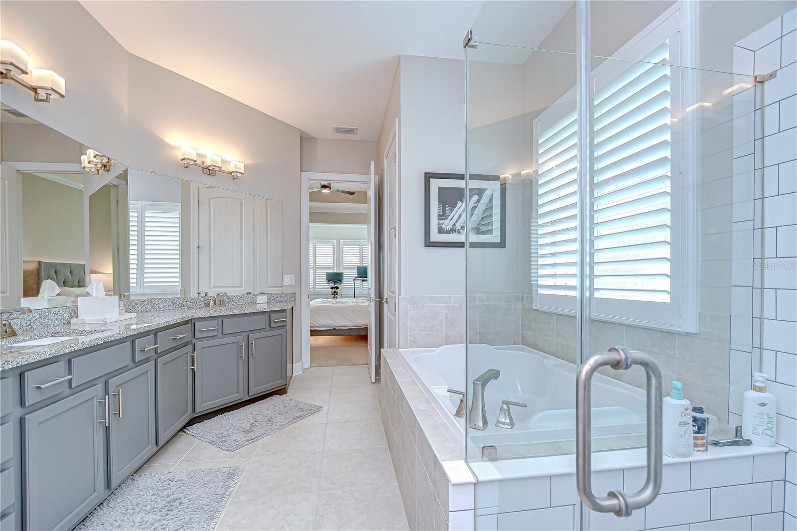 Separate shower and tub!