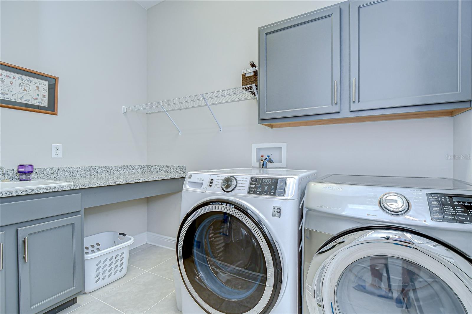 Laundry room has additional storage!