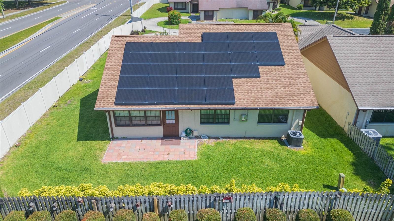 Overhead View of Backyard