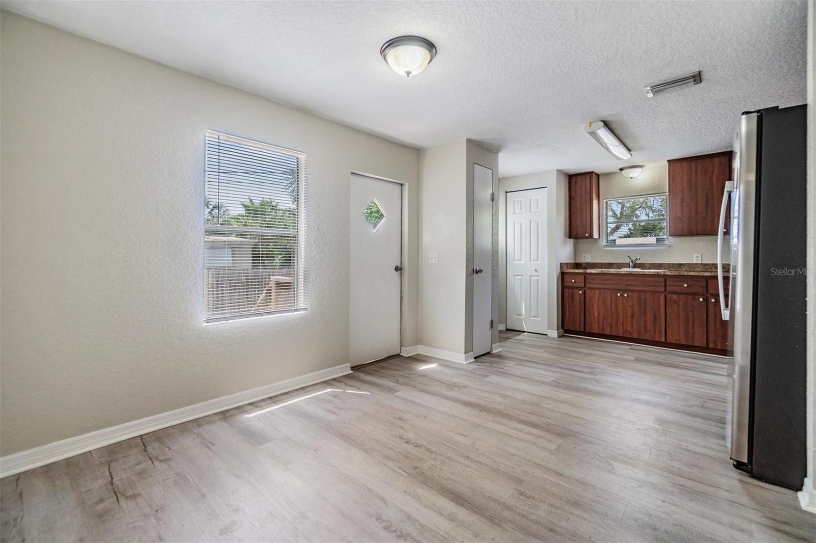 Dining Room and Kitchen.