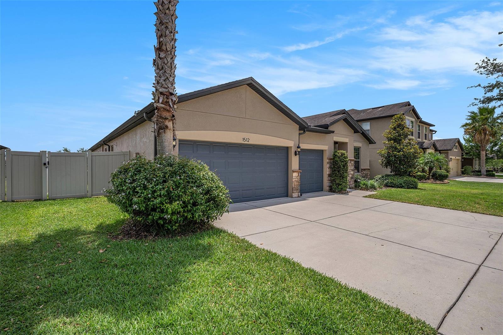Beautiful exterior with stone and stucco making it a stand out home in the neighborhood!