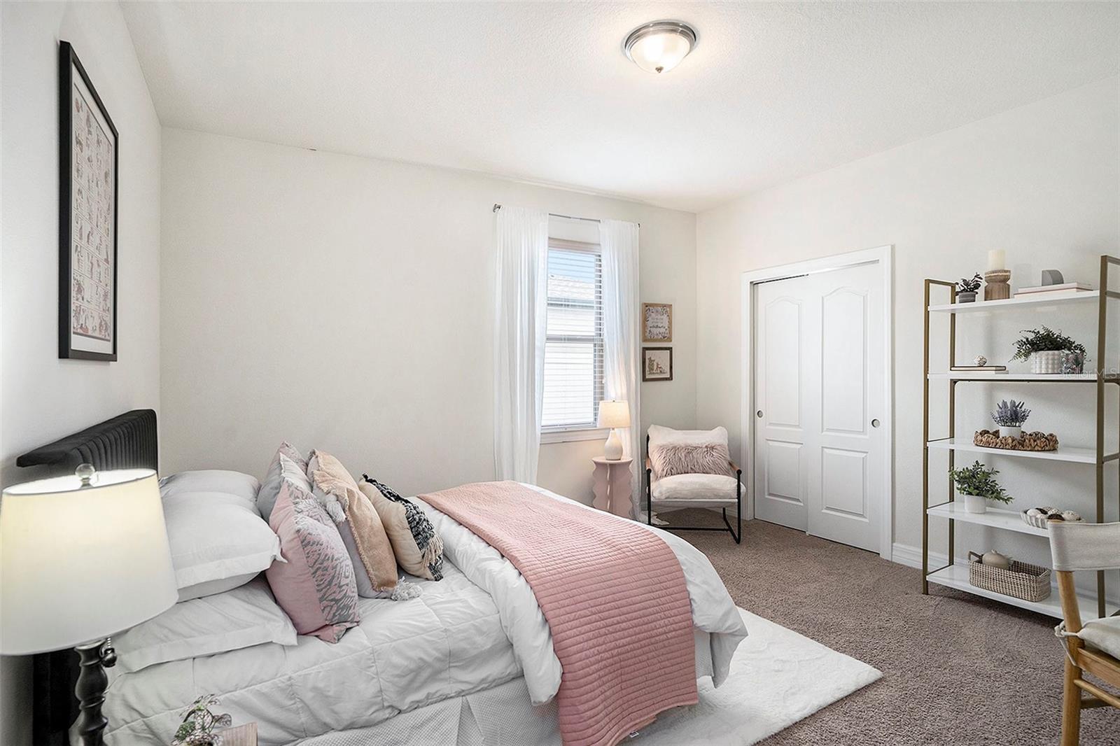 Bedroom #2 is oversized with large closet and plenty of space