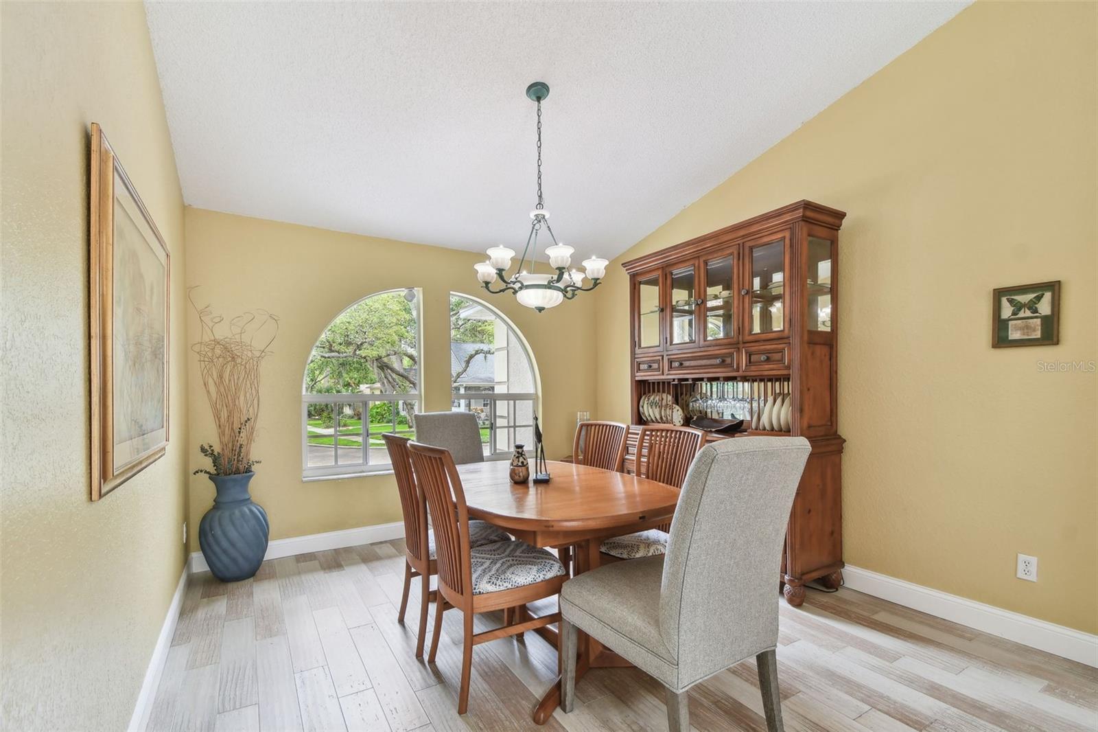 Dining room overlooking the front of the home.