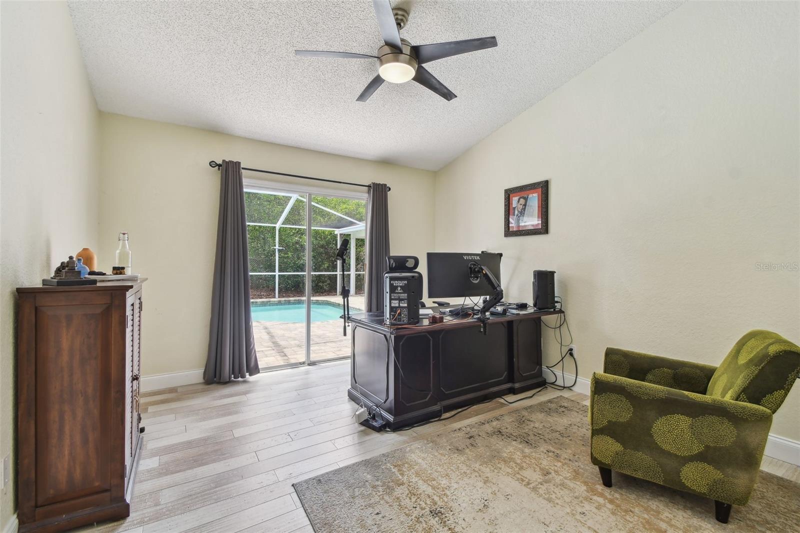 Bedroom 5, currently being used as an office