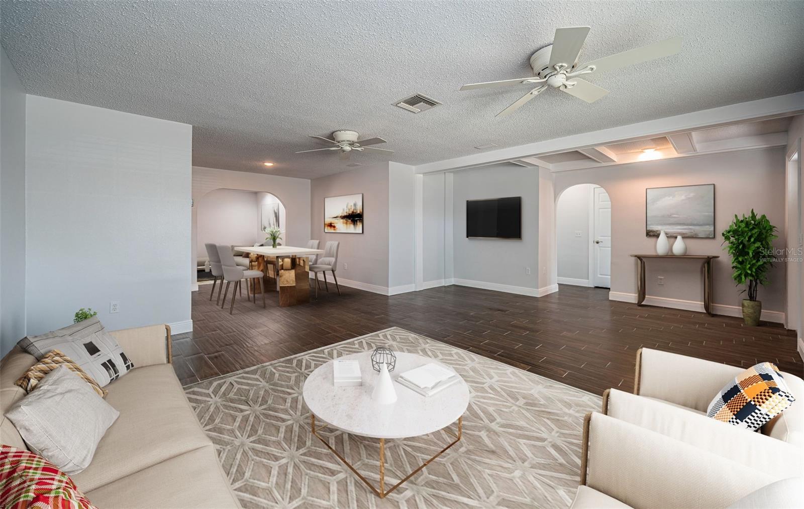 Living Room Virtually Staged