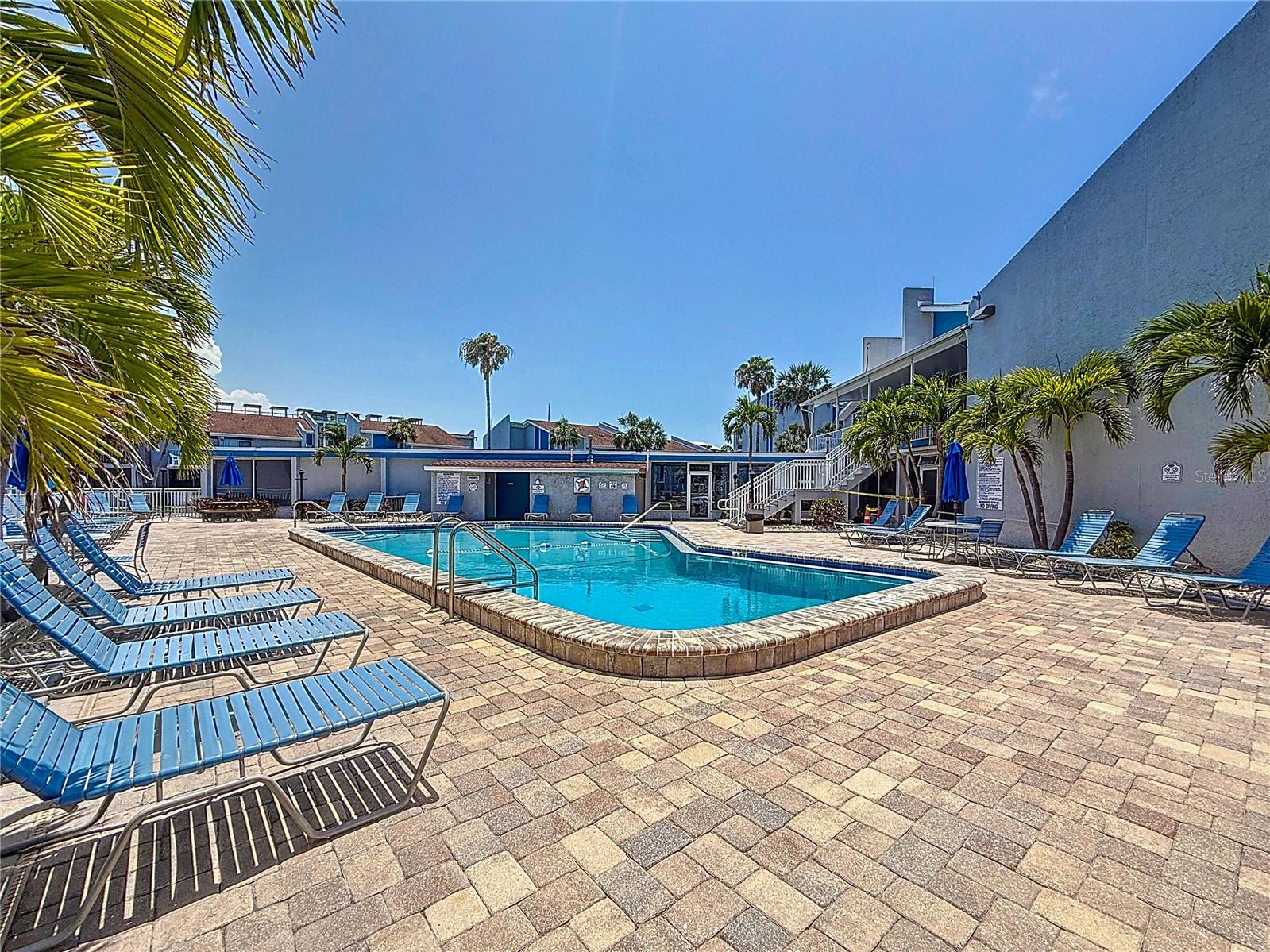 Steps to the Pool