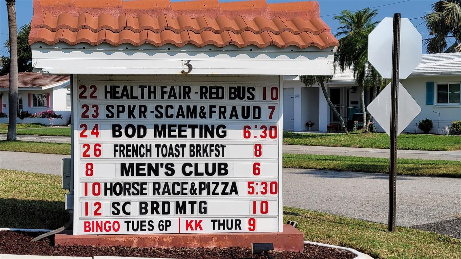 The May events at Unit 3! Remember, there are 6 other clubhouses with activities to be enjoyed.