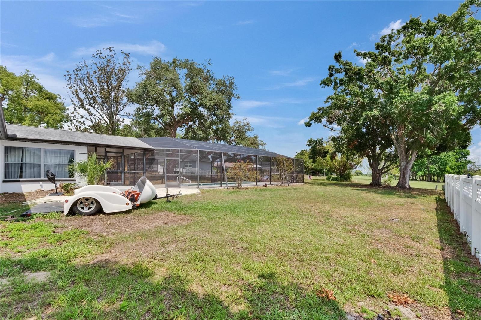 View from the side of the house