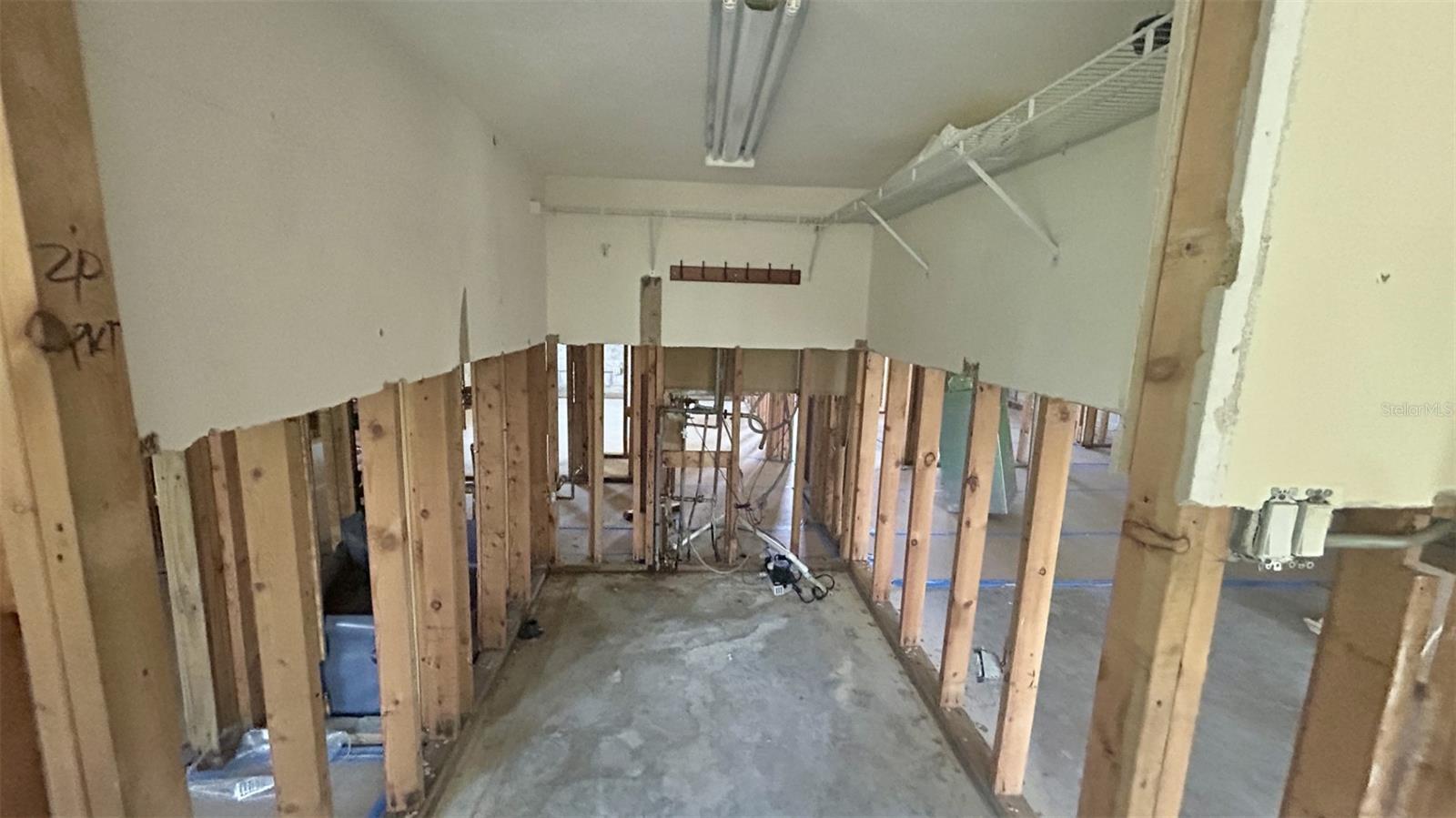 Primary bedroom with large walk in closet