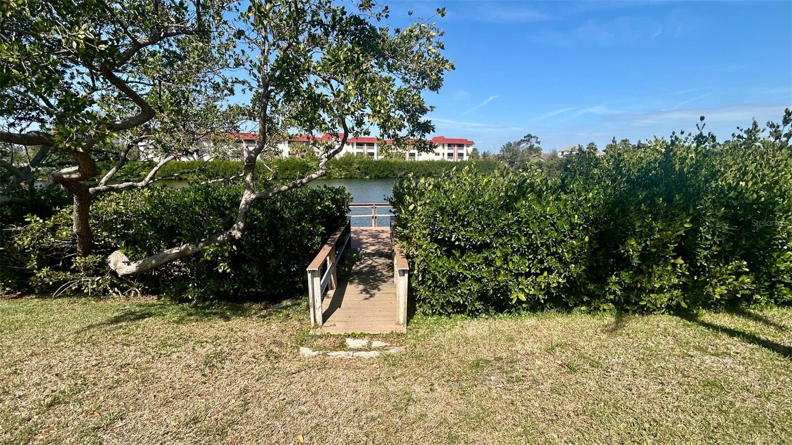 Dock to lake
