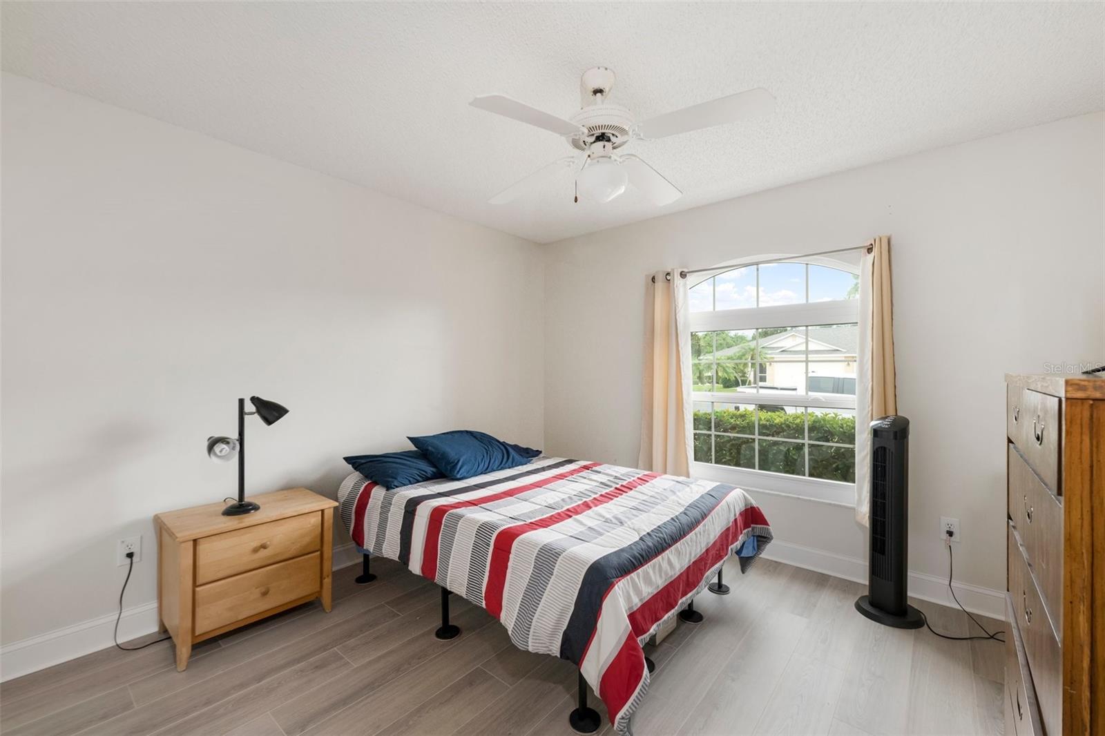 Bedroom 1 with new LVP