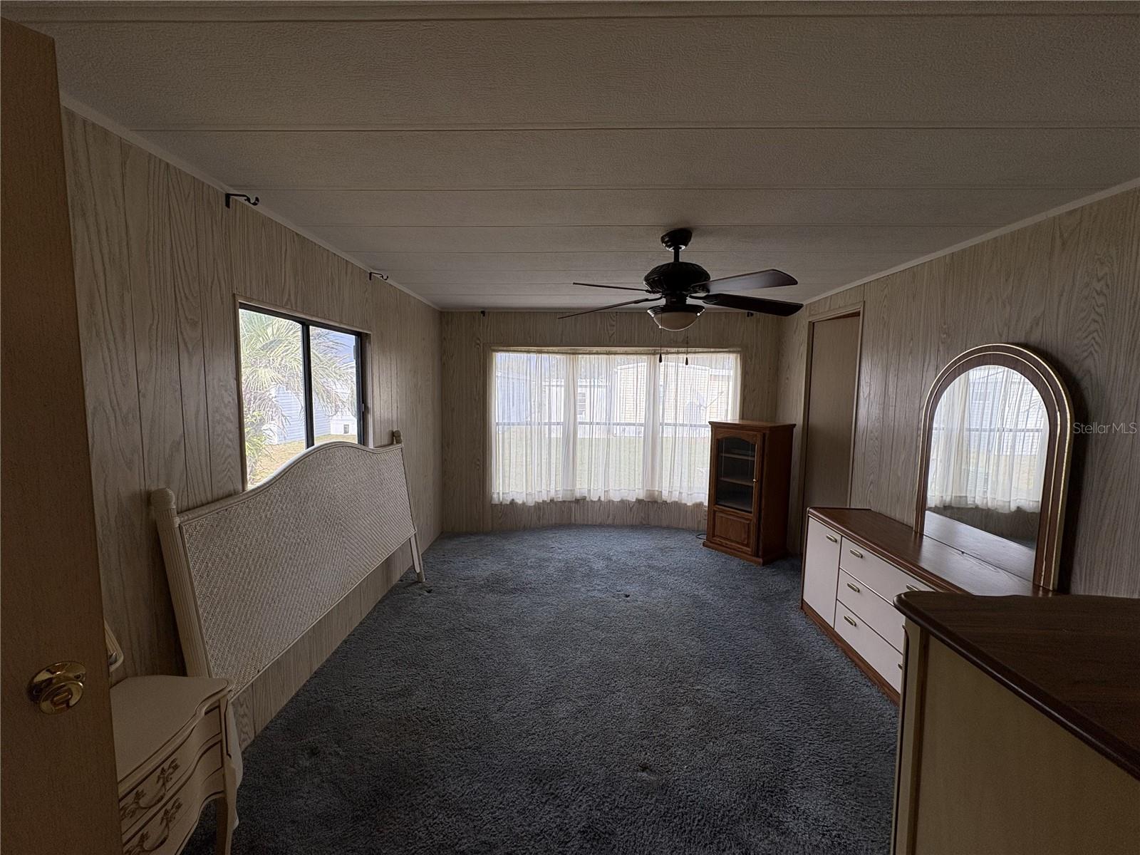 Spacious primary bedroom
