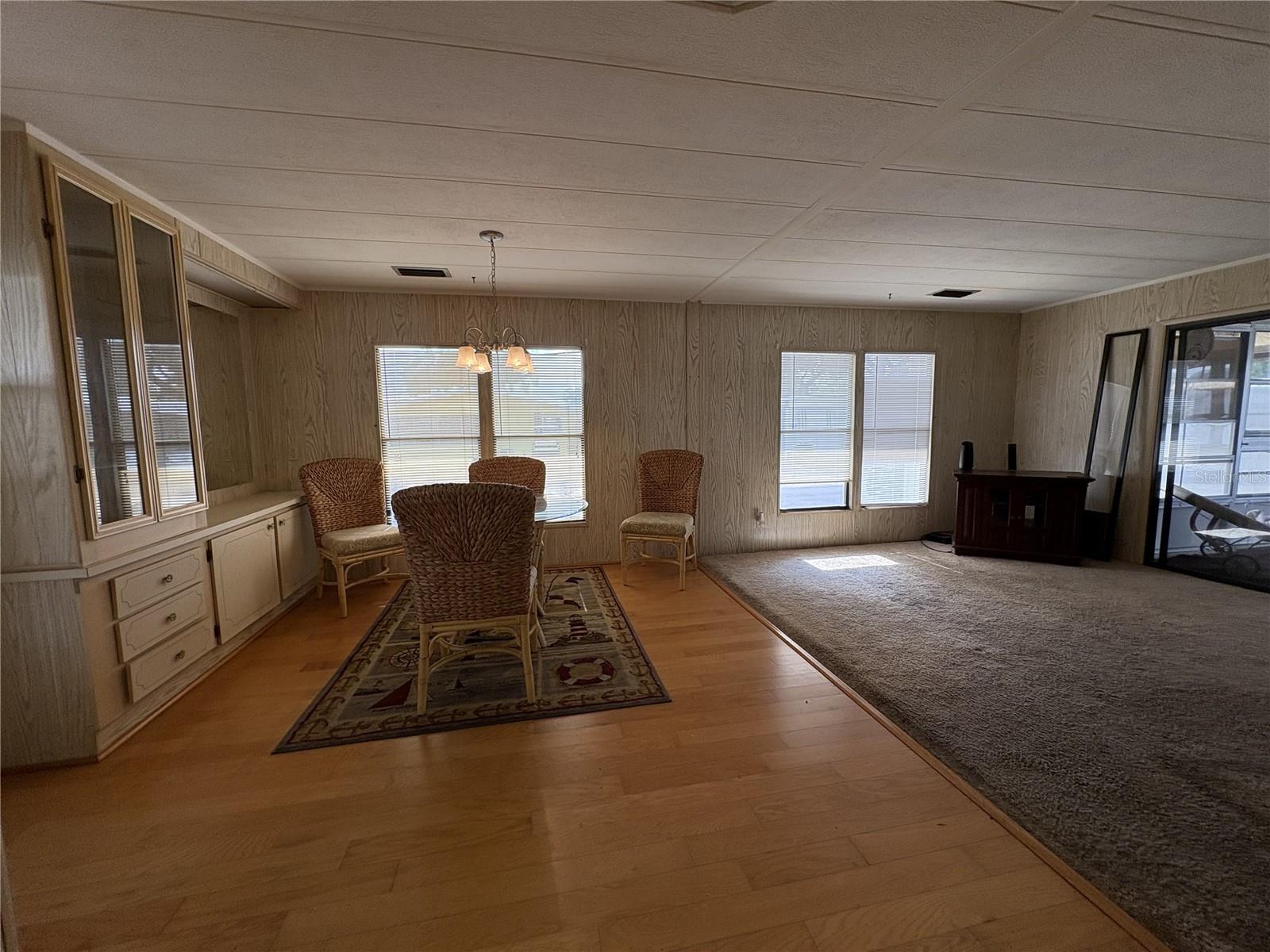 OPEN to living area with lots of natural light