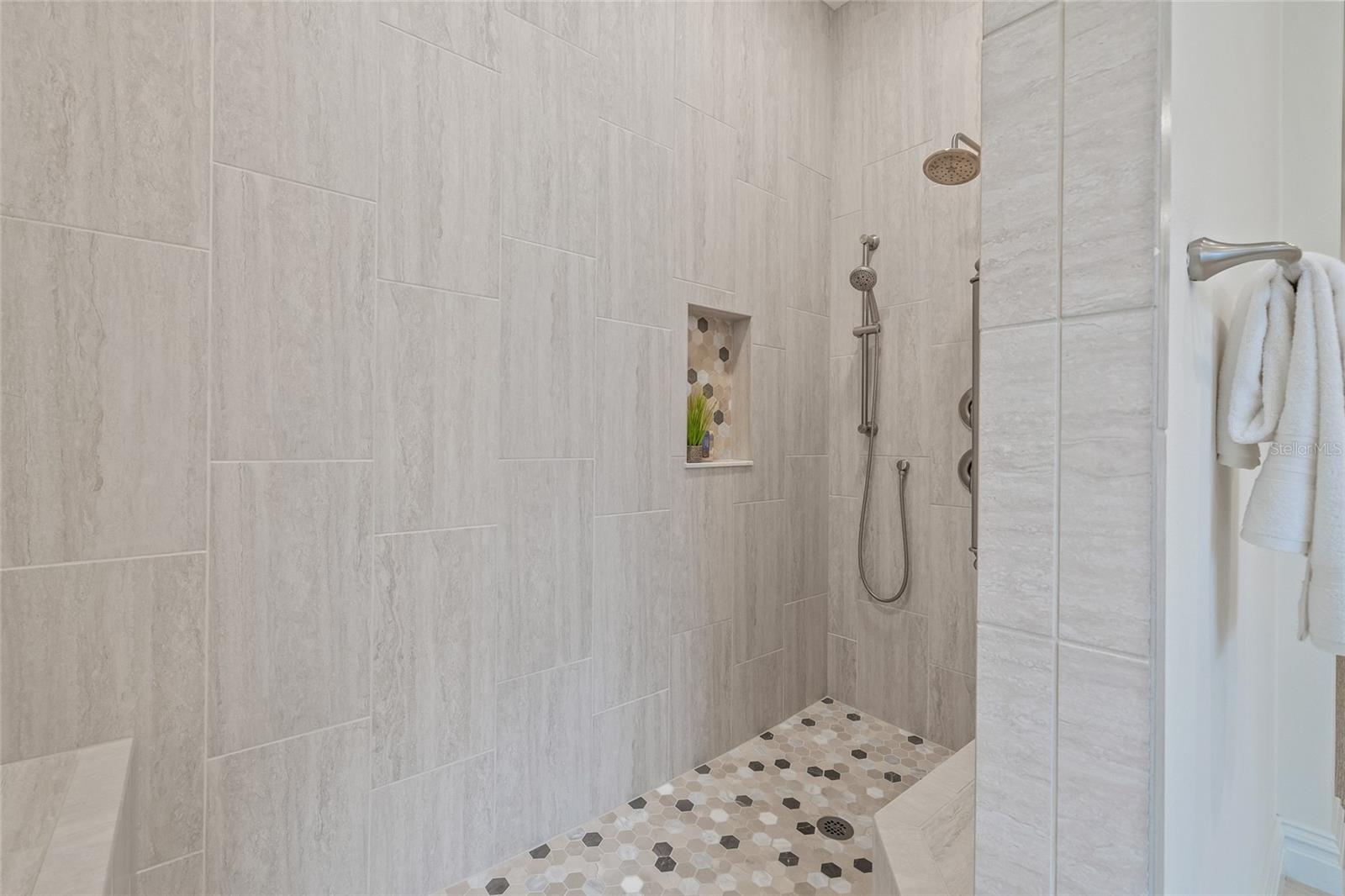Primary bathroom shower