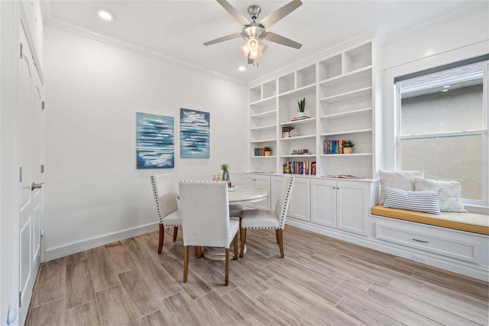 Multi purpose room with built in features
