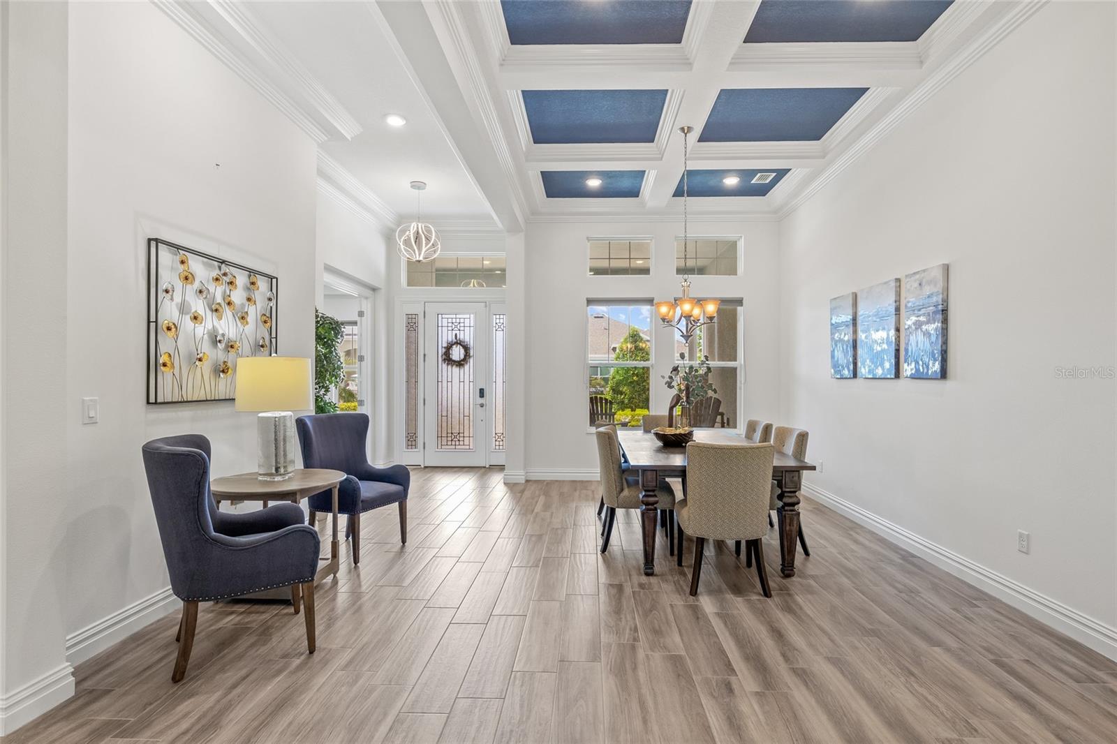 View of dining towards the front door