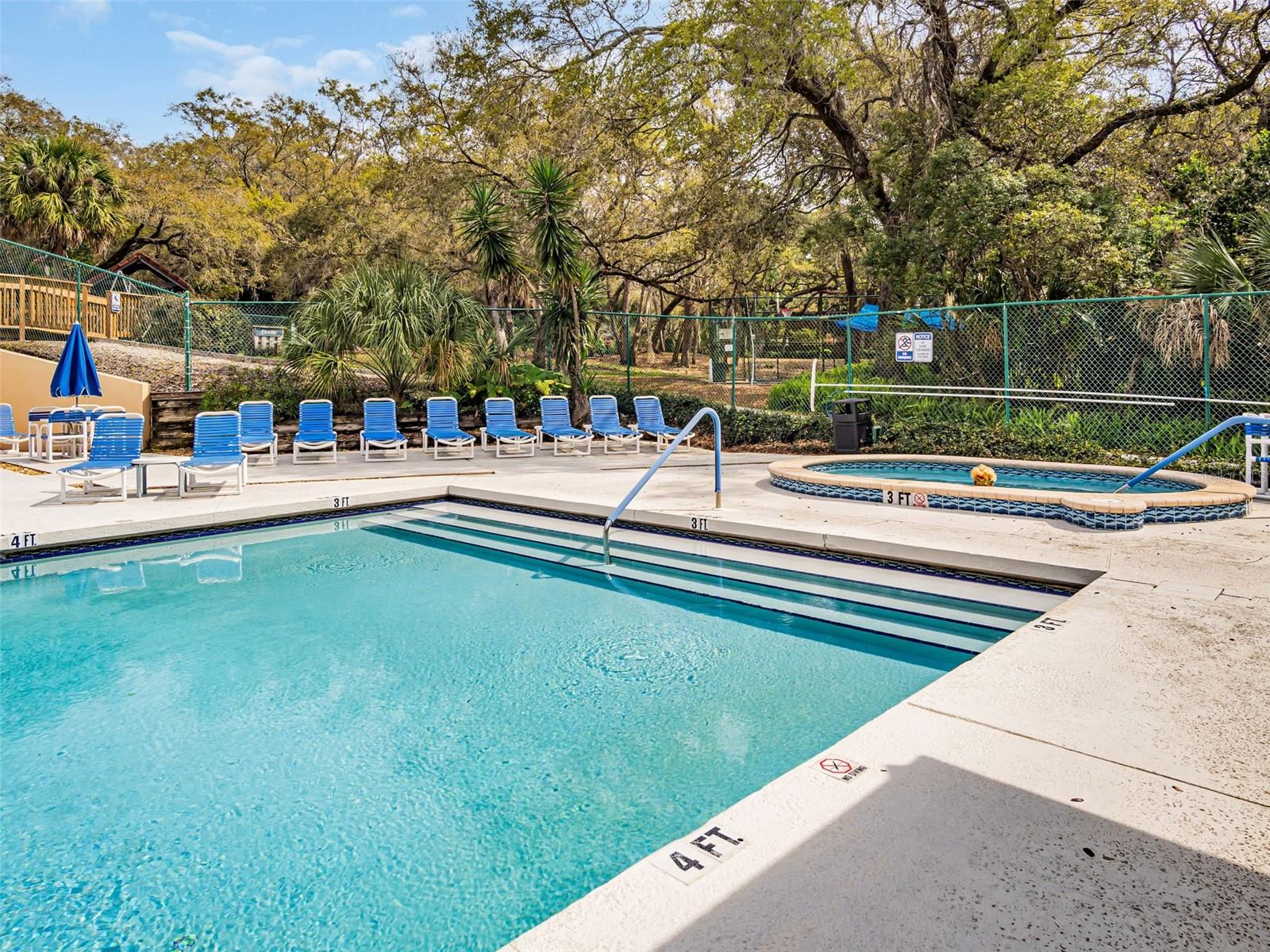 Community Pool with Hot Tub