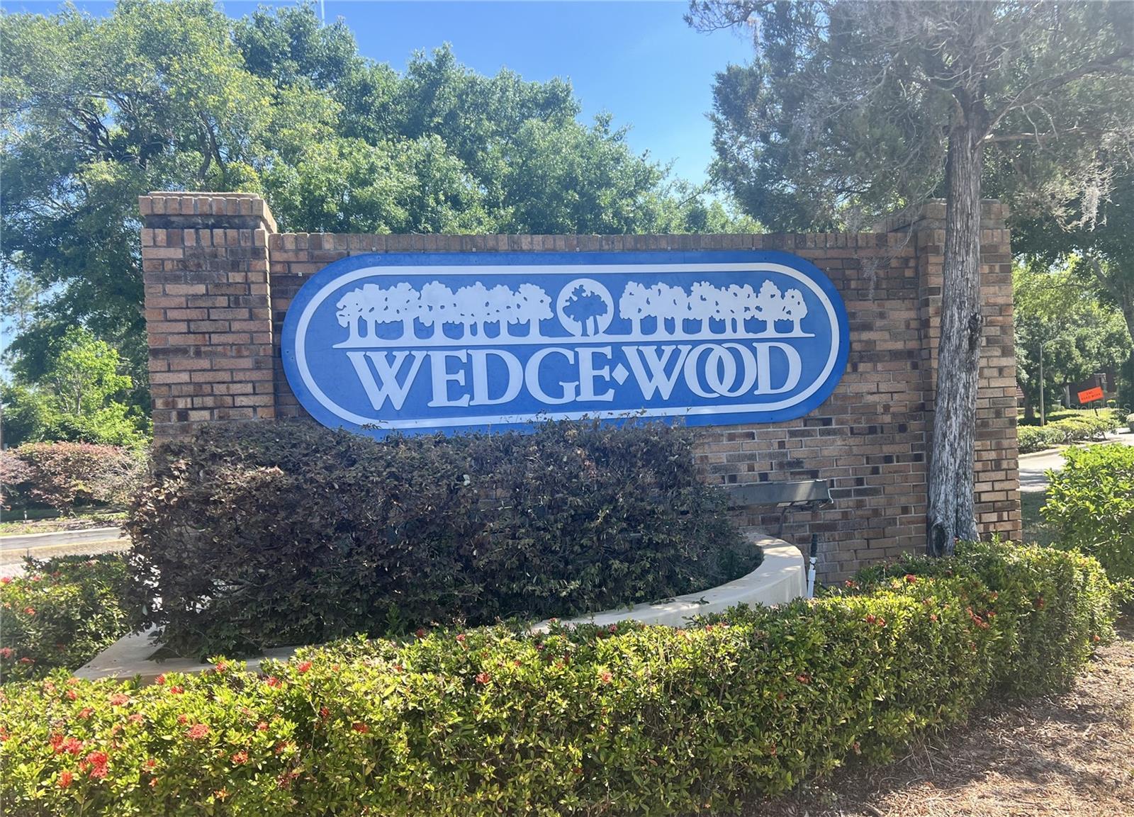 Wedge Wood Entrance Sign