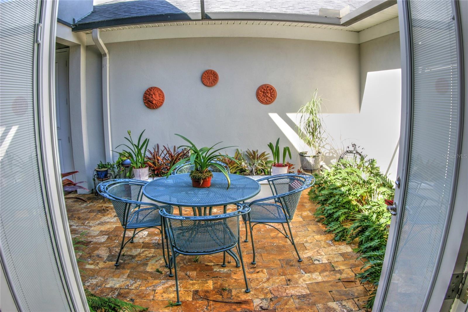 Patio off living room