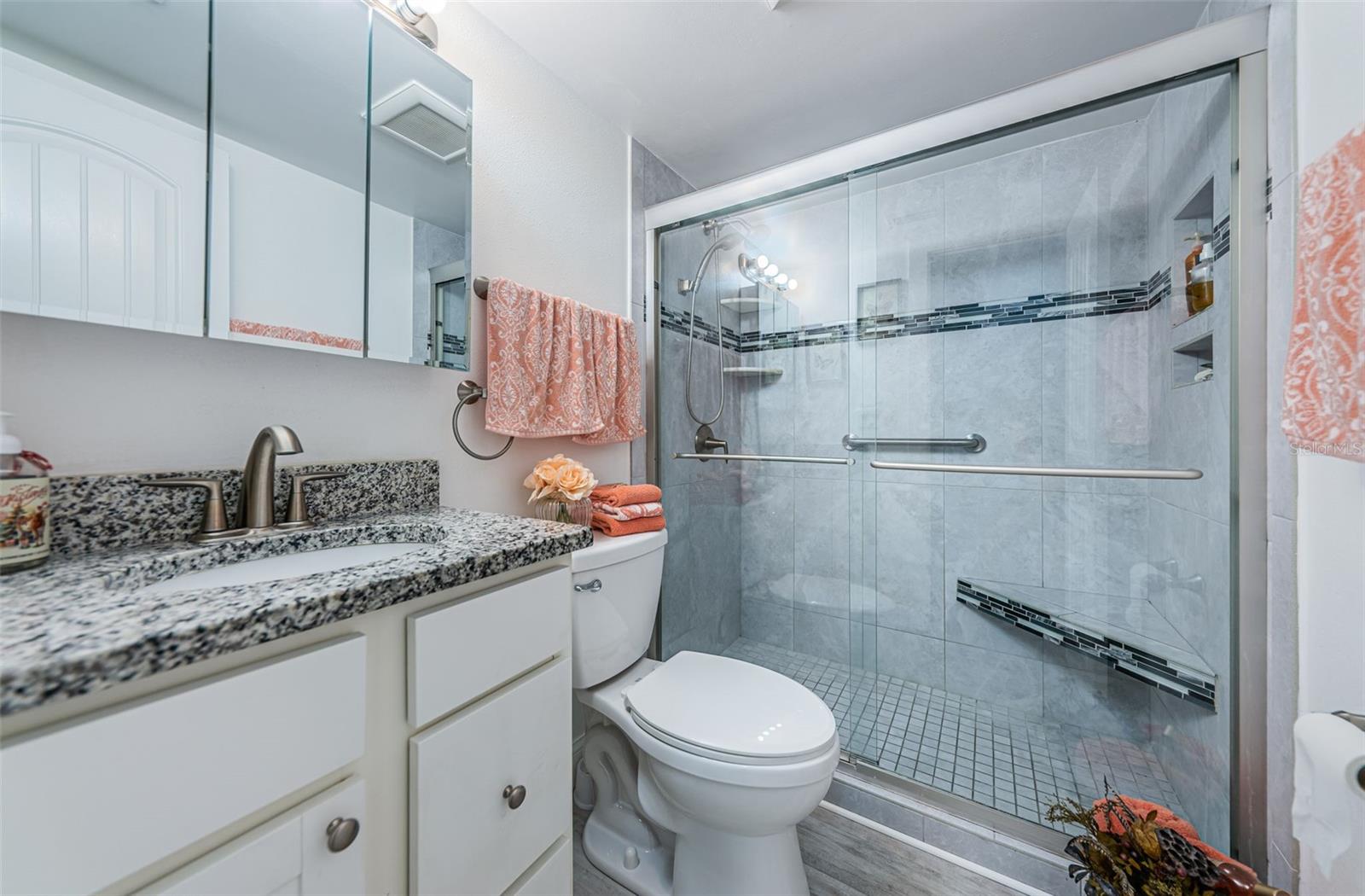 Bathroom with walk-in shower