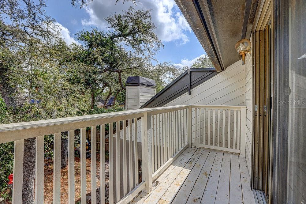 Private balcony off primary bedroom