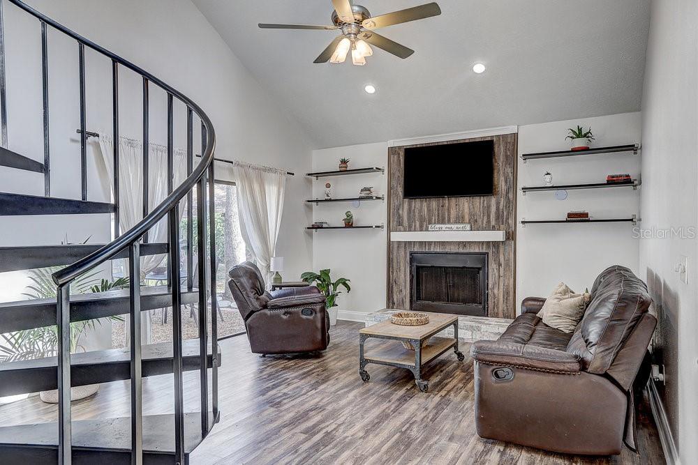 Living room, view from the kitchen