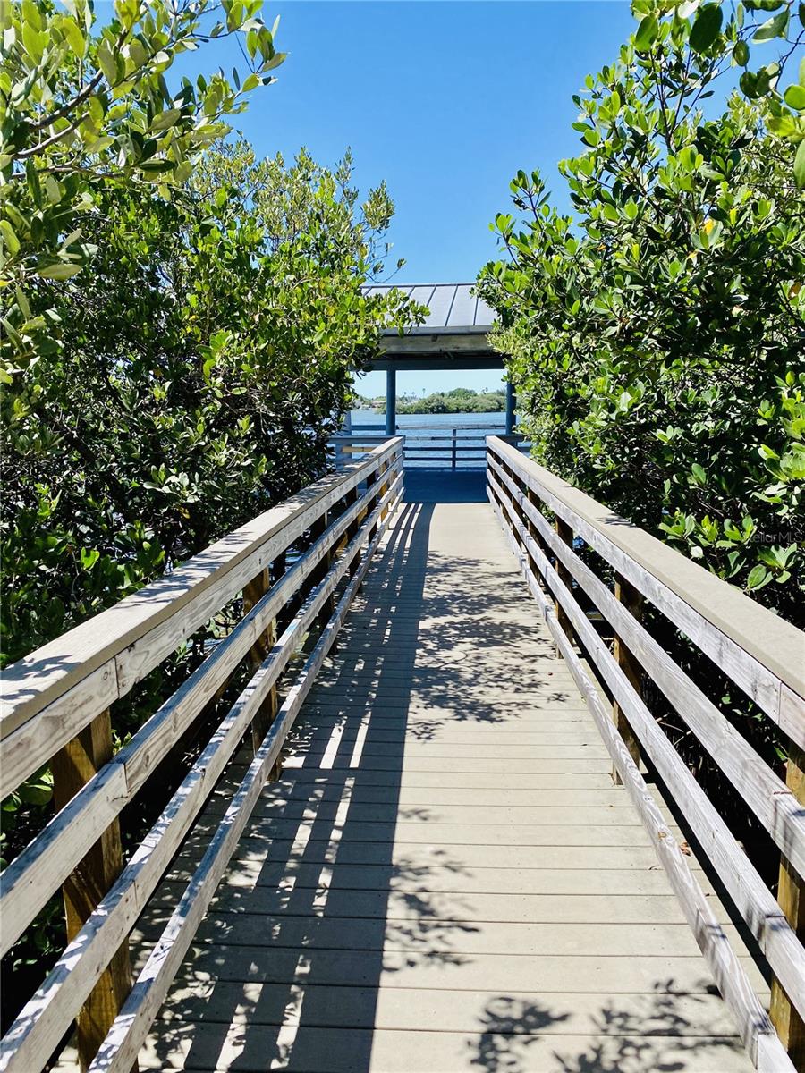 Walkway to community dock