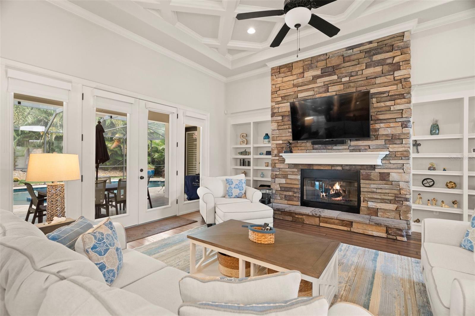 Gas Fireplace in Living Room