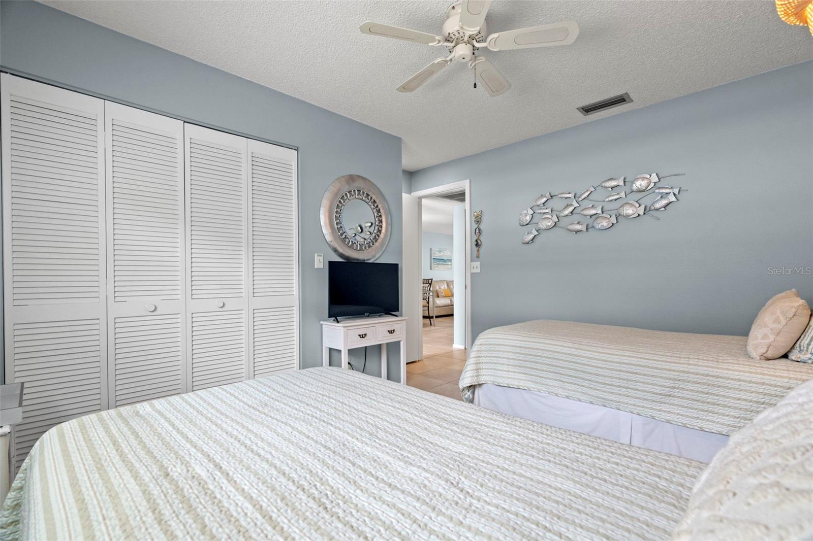 Plenty of closet space in the 2nd bedroom