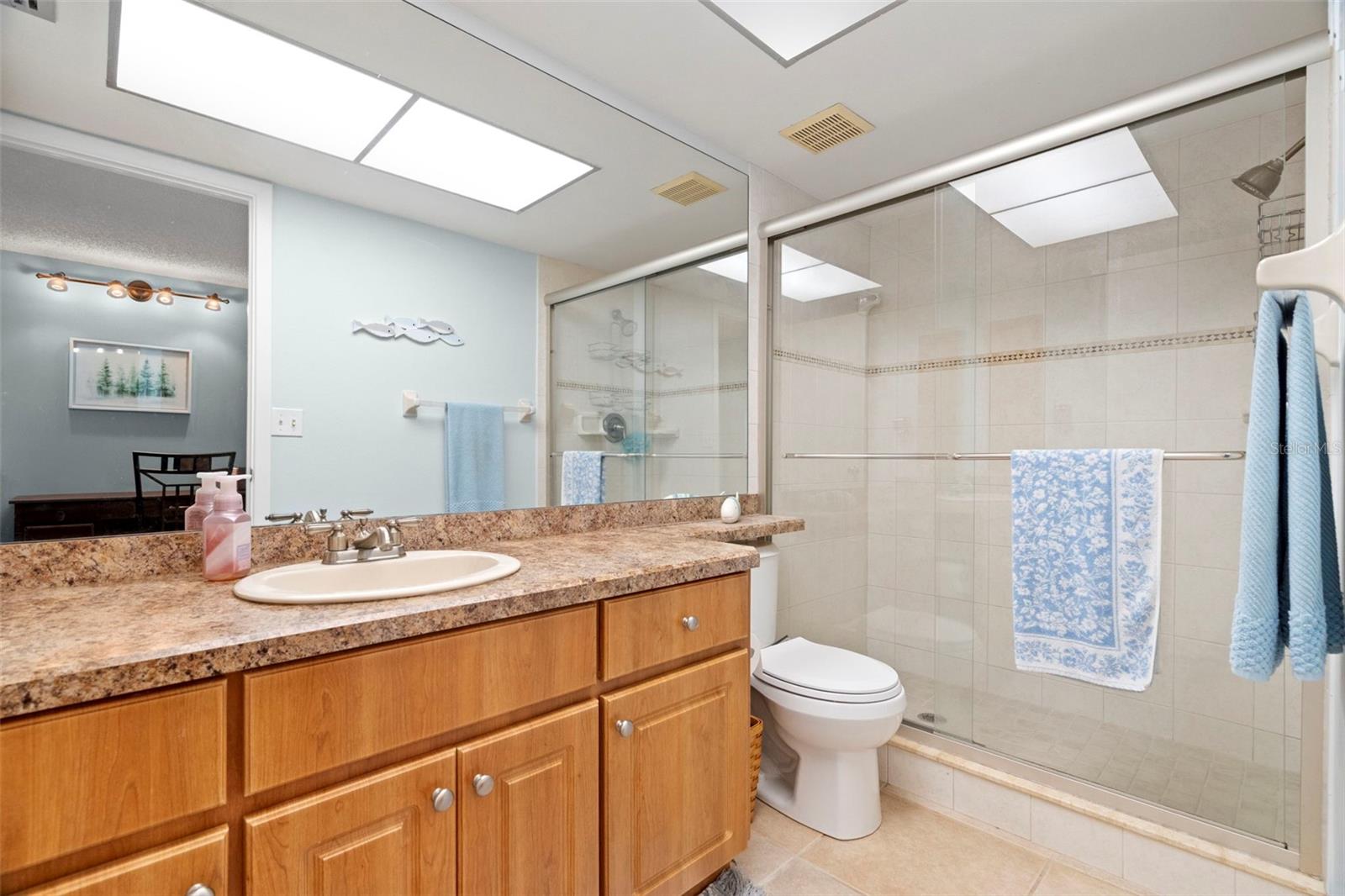 Primary ensuite with walk-in shower