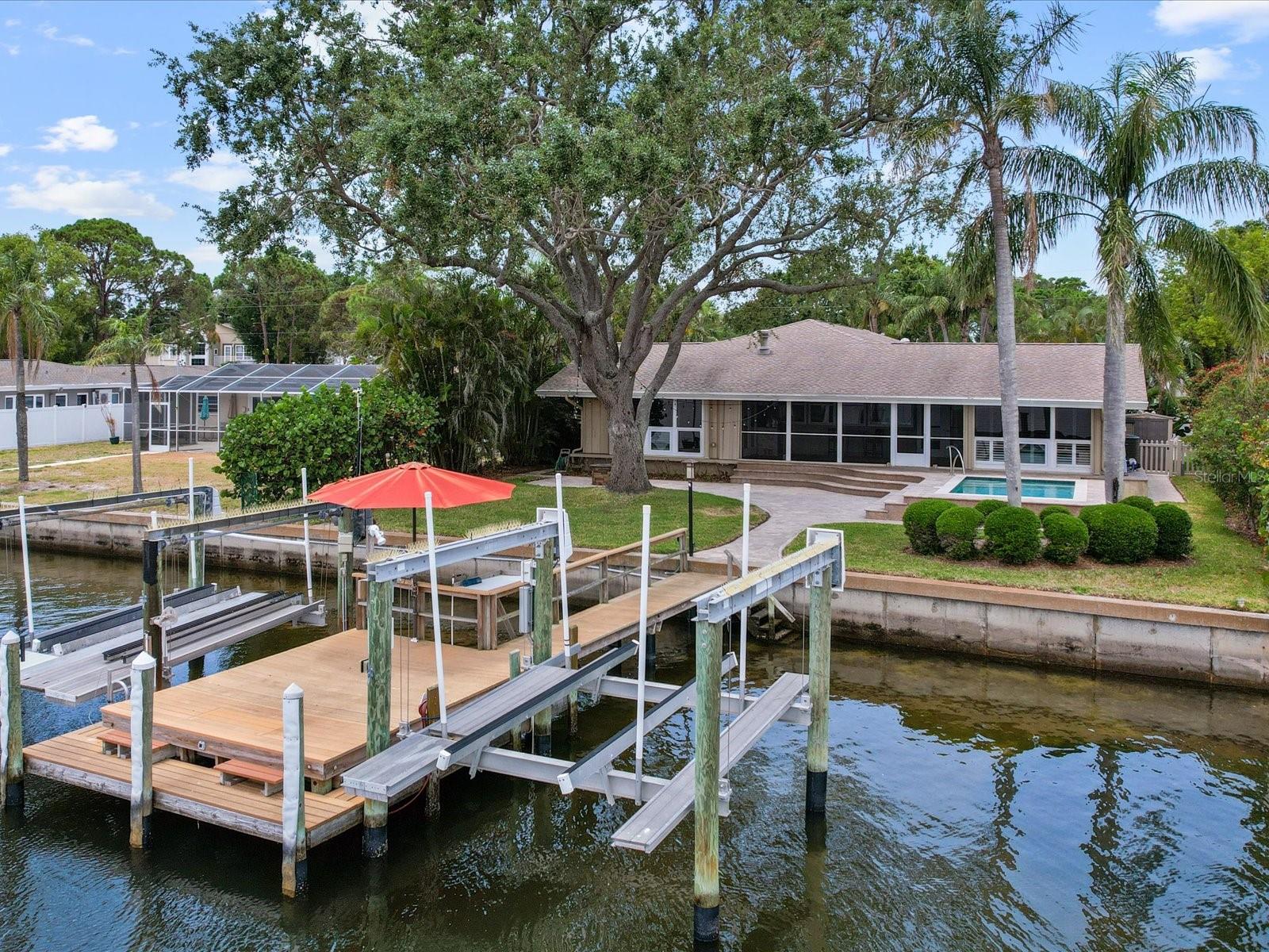Boat dock and 2 lifts