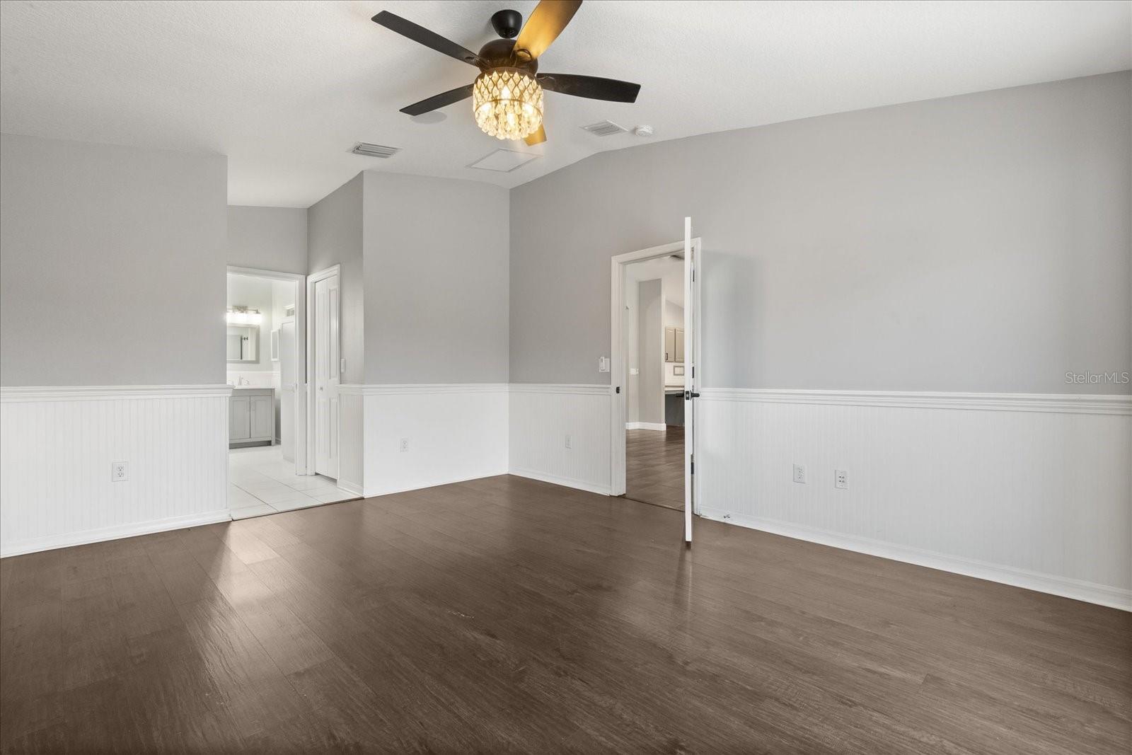 Primary bedroom, "pop out window" would make a great reading nook or relaxing space