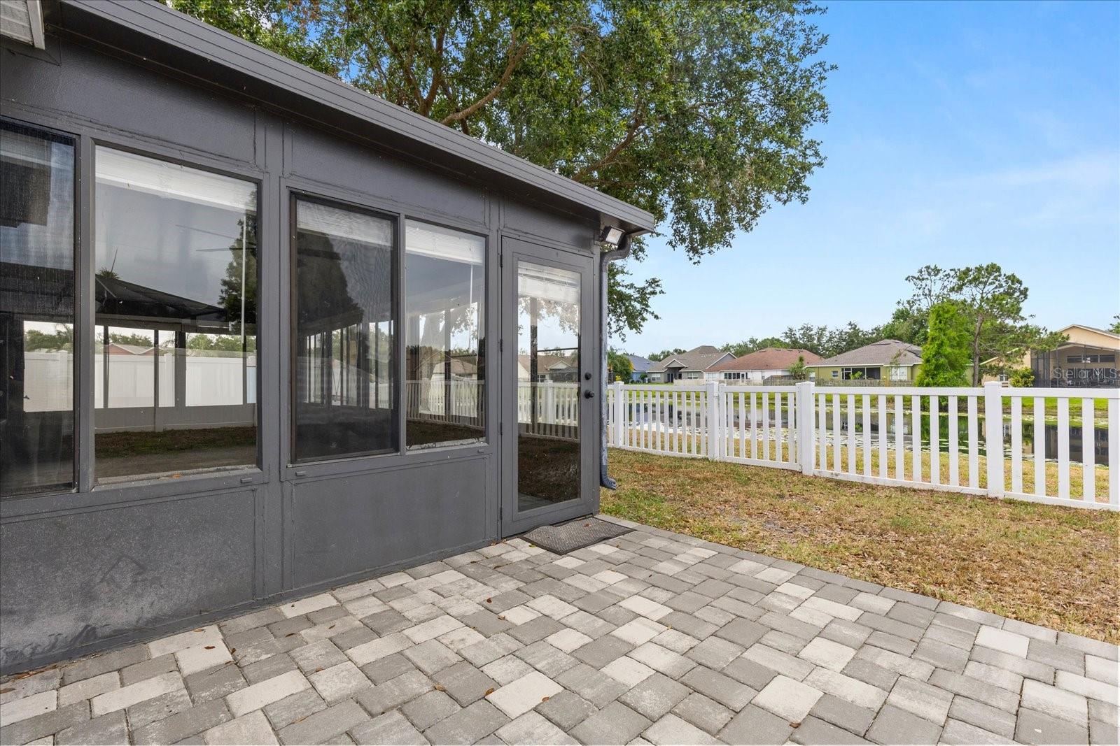 Pavers create a great patio/grilling area/ play space and more