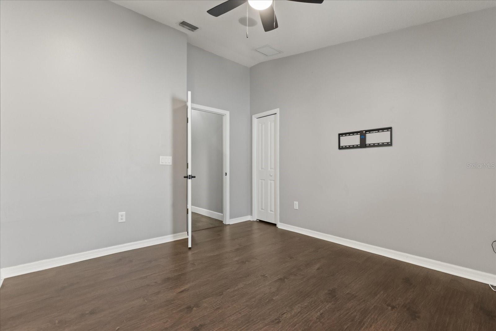 Fourth bedroom also has a ceiling fan