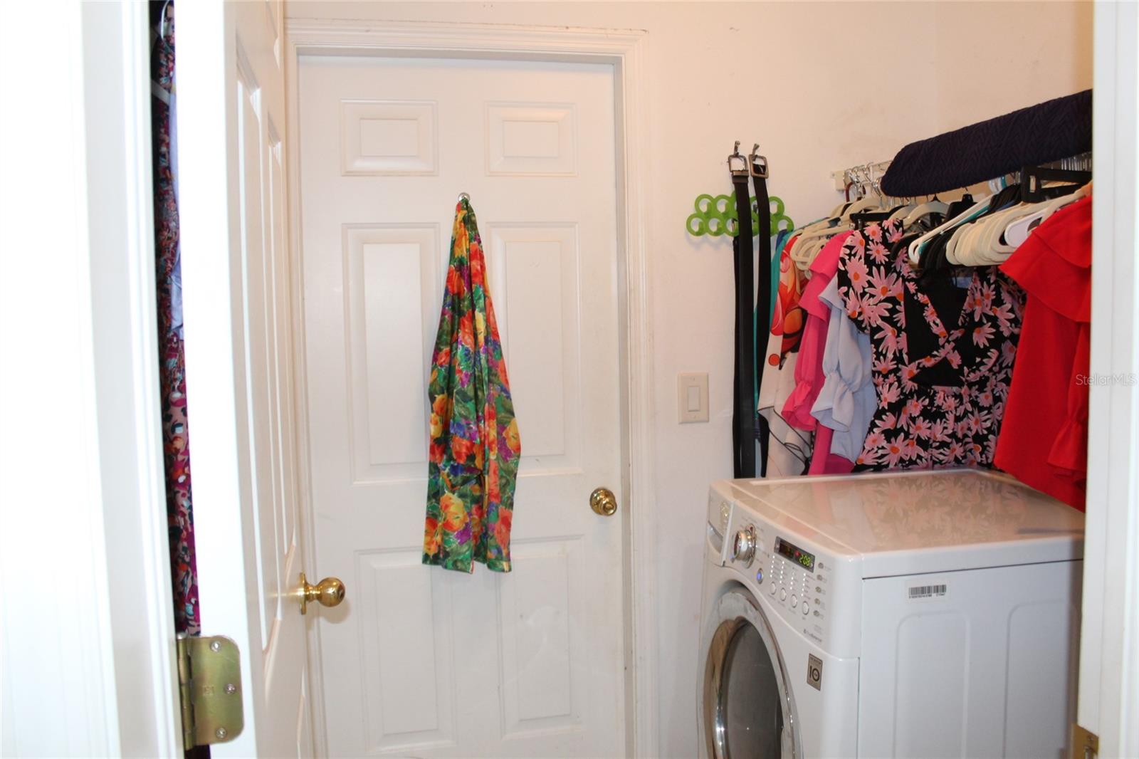 Inside laundry room