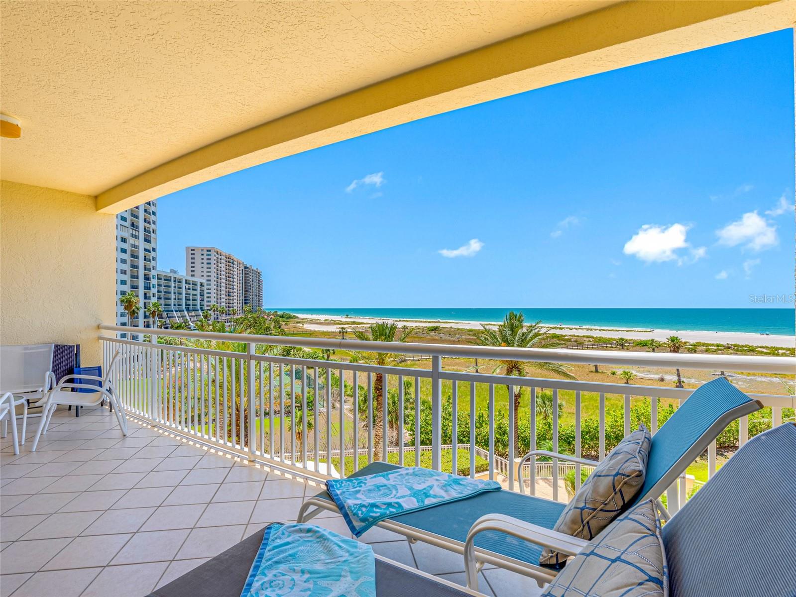 Covered Balcony facing Gulf