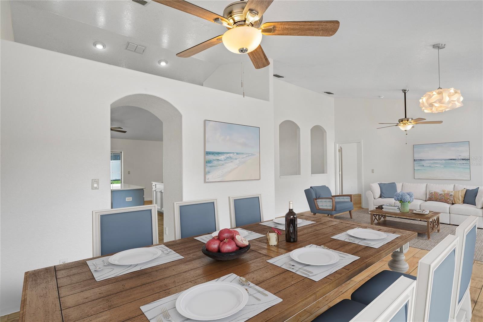 Virtually Staged Dining Room