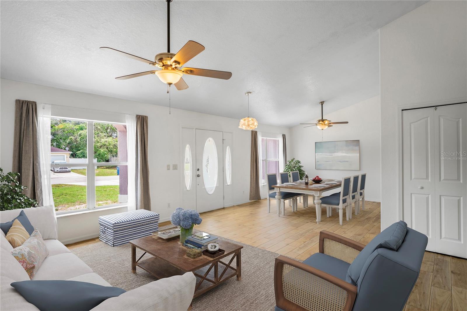 Virtually Staged Living Room