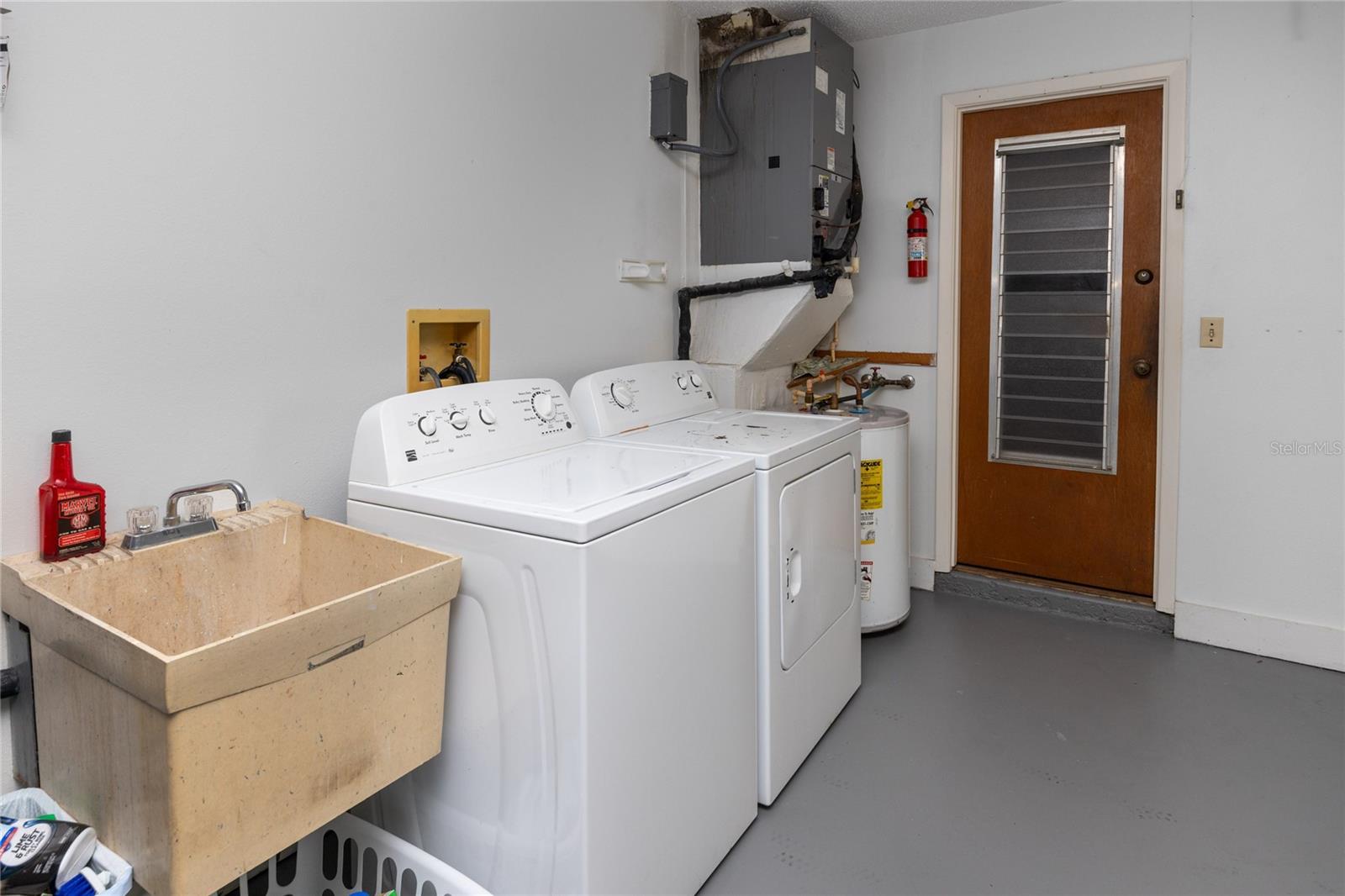 Laundry in garage