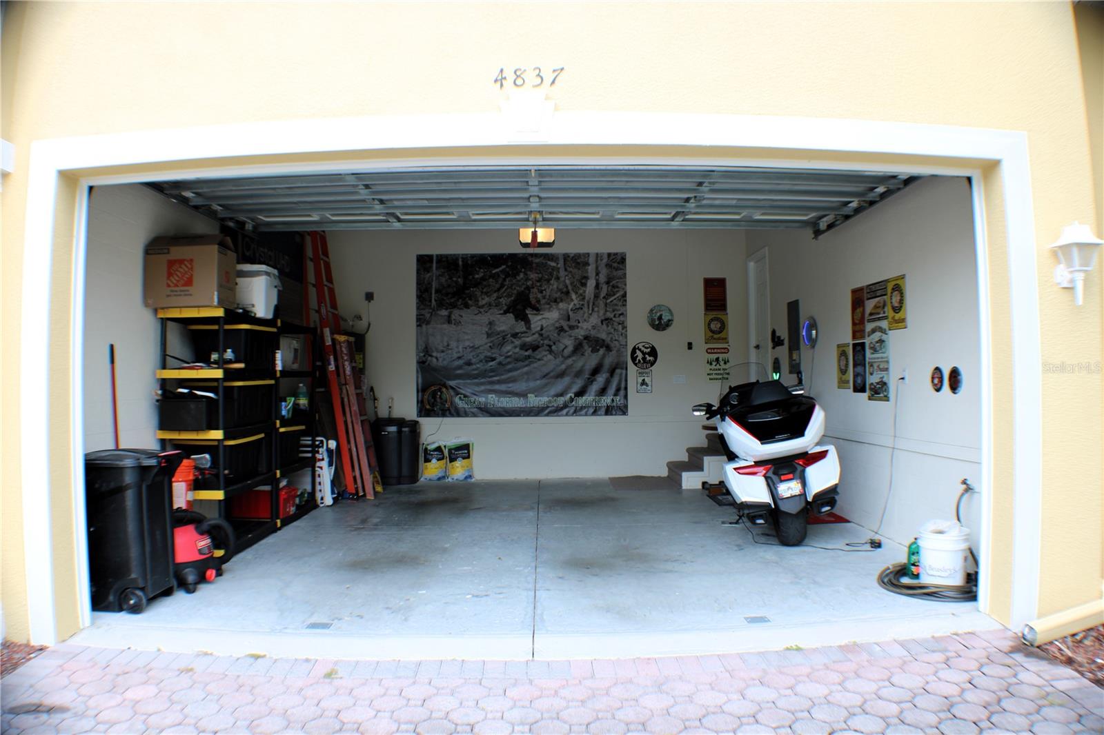 2 car garage. Or one car and one golf cart!