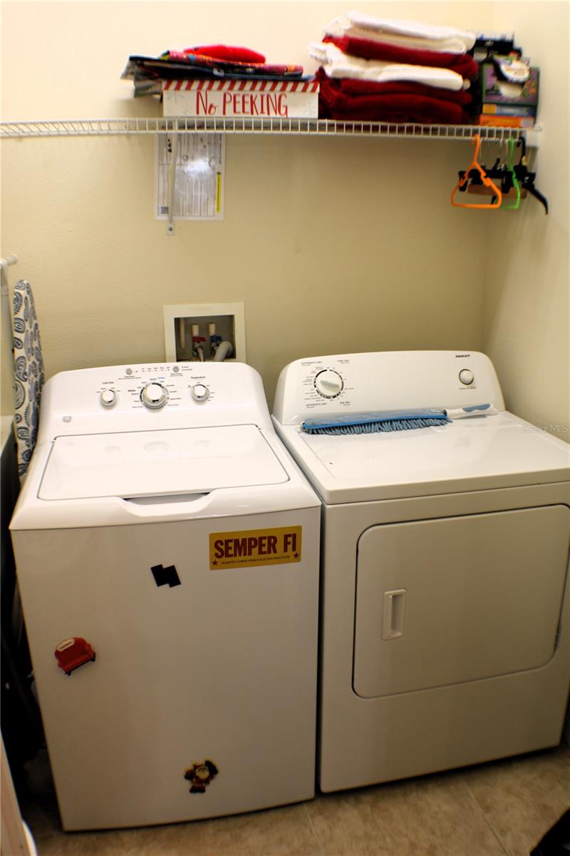 Laundry room off off the kitchen