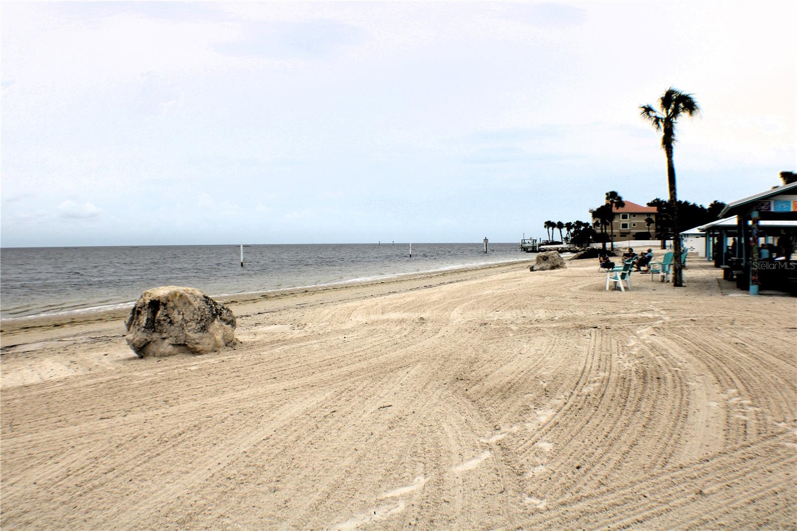 Private beach