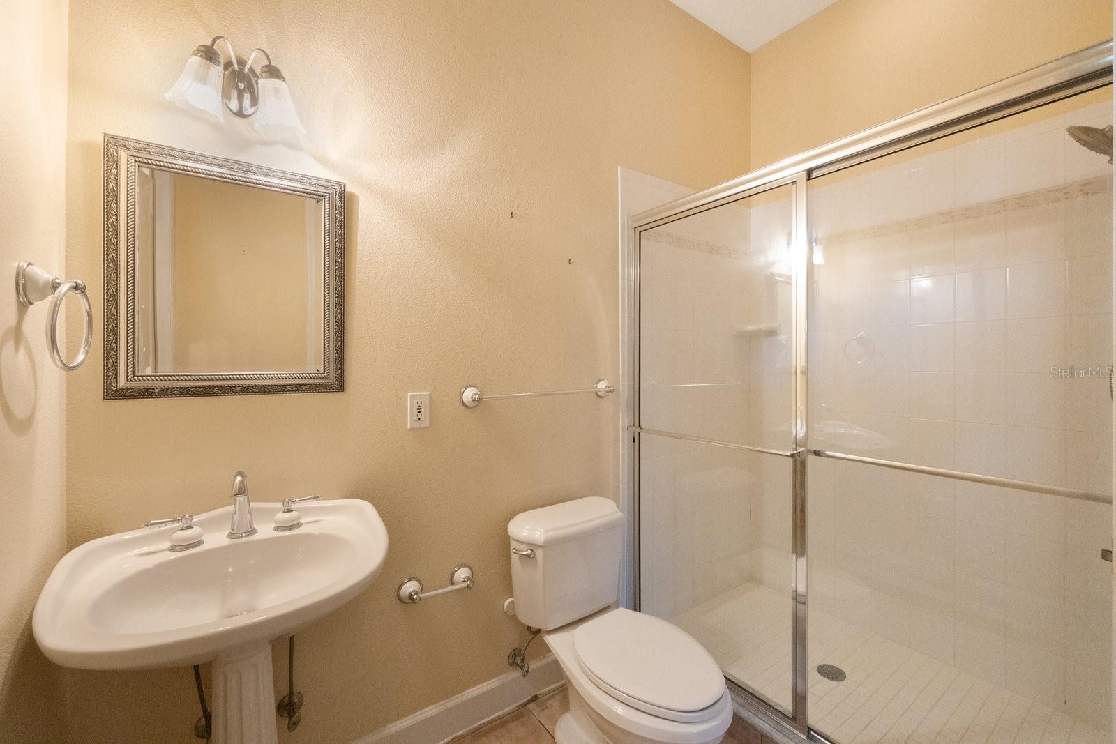 Full bath - next to kitchen / living room
