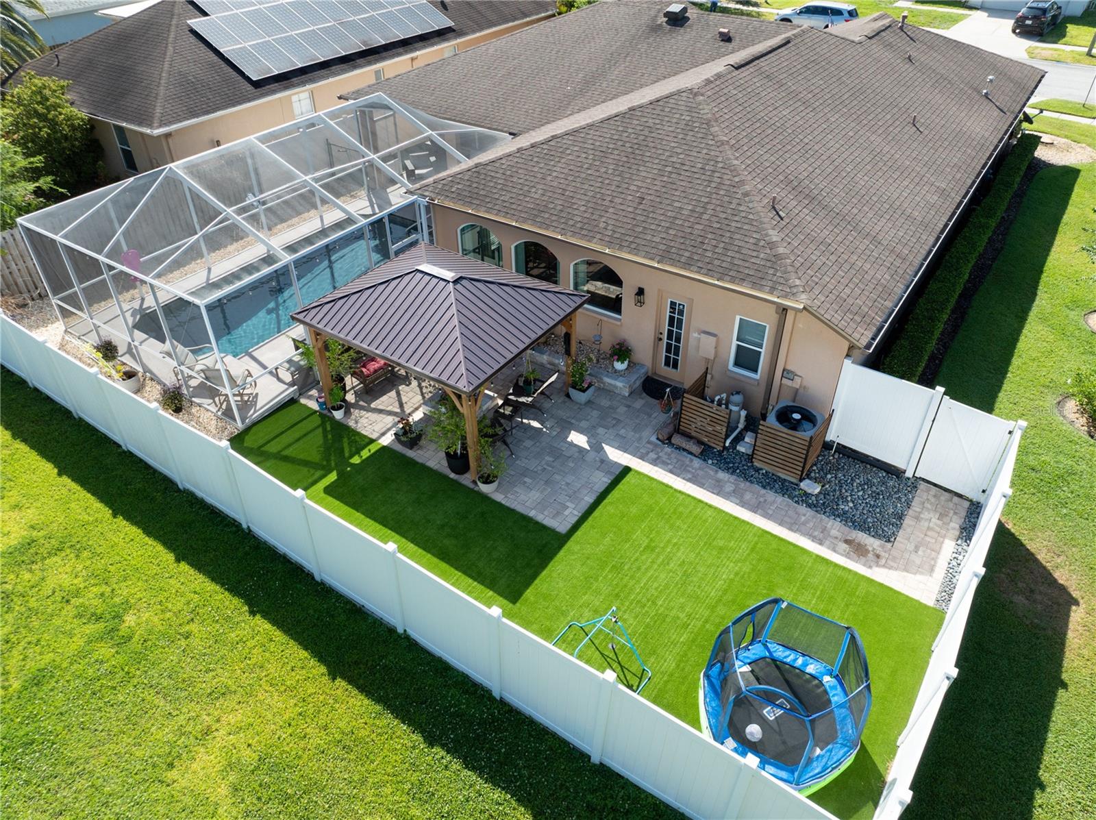 Maintenance free back yard
