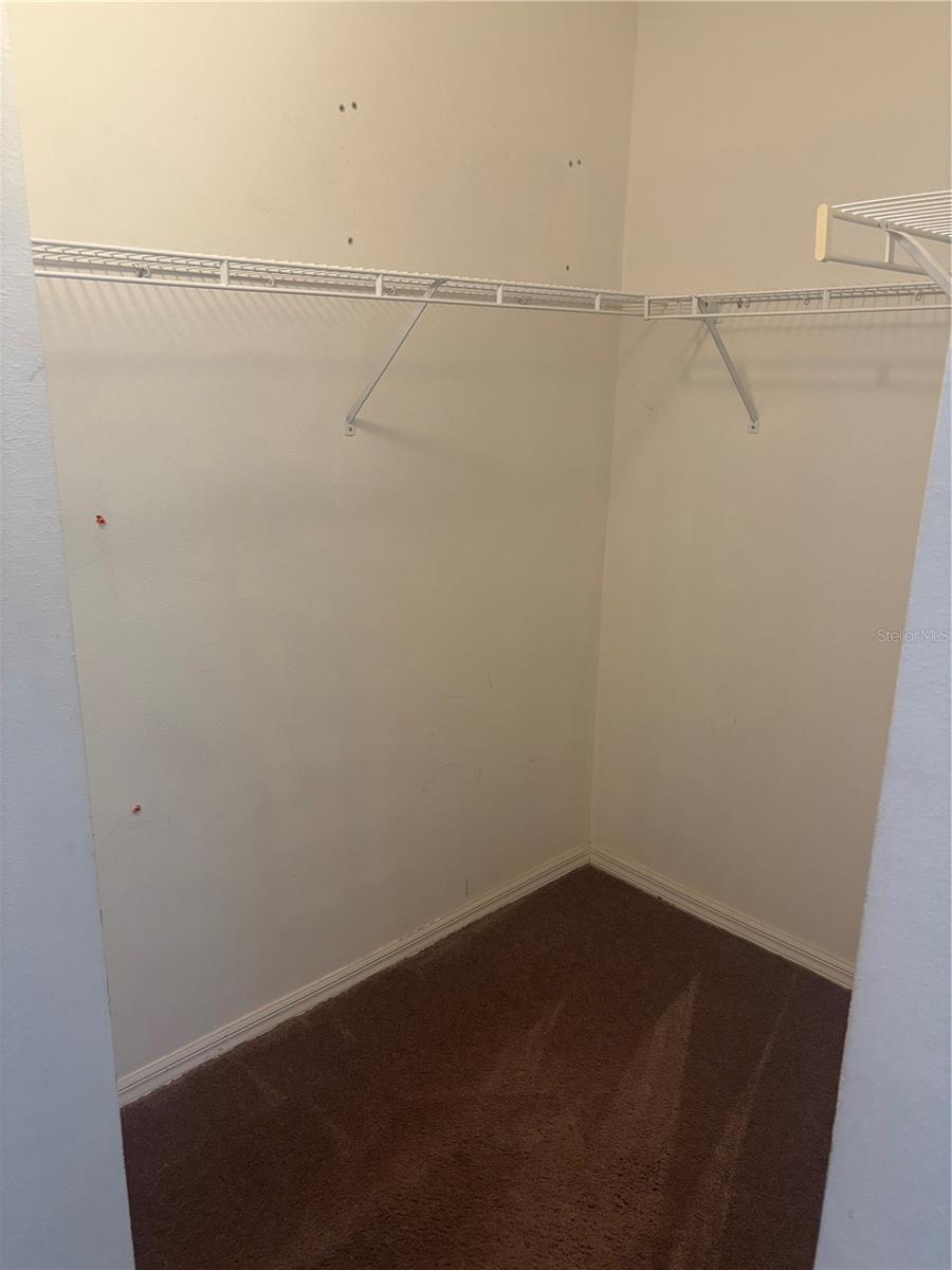Master walk-in closet