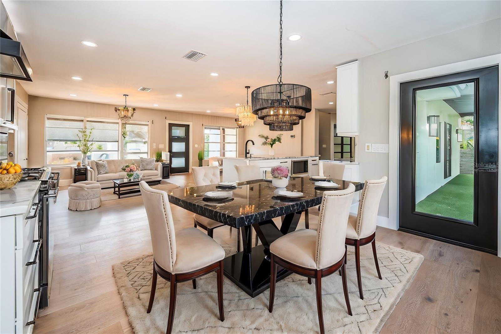 Virtually Staged Dining Area