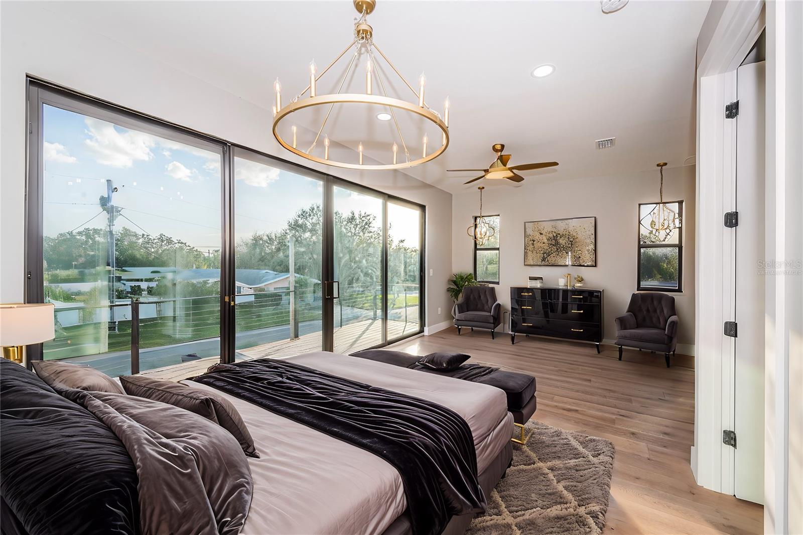 Virtually staged Primary Suite