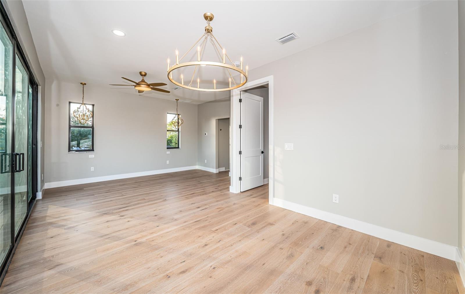 Luxurious upper-level primary bedroom